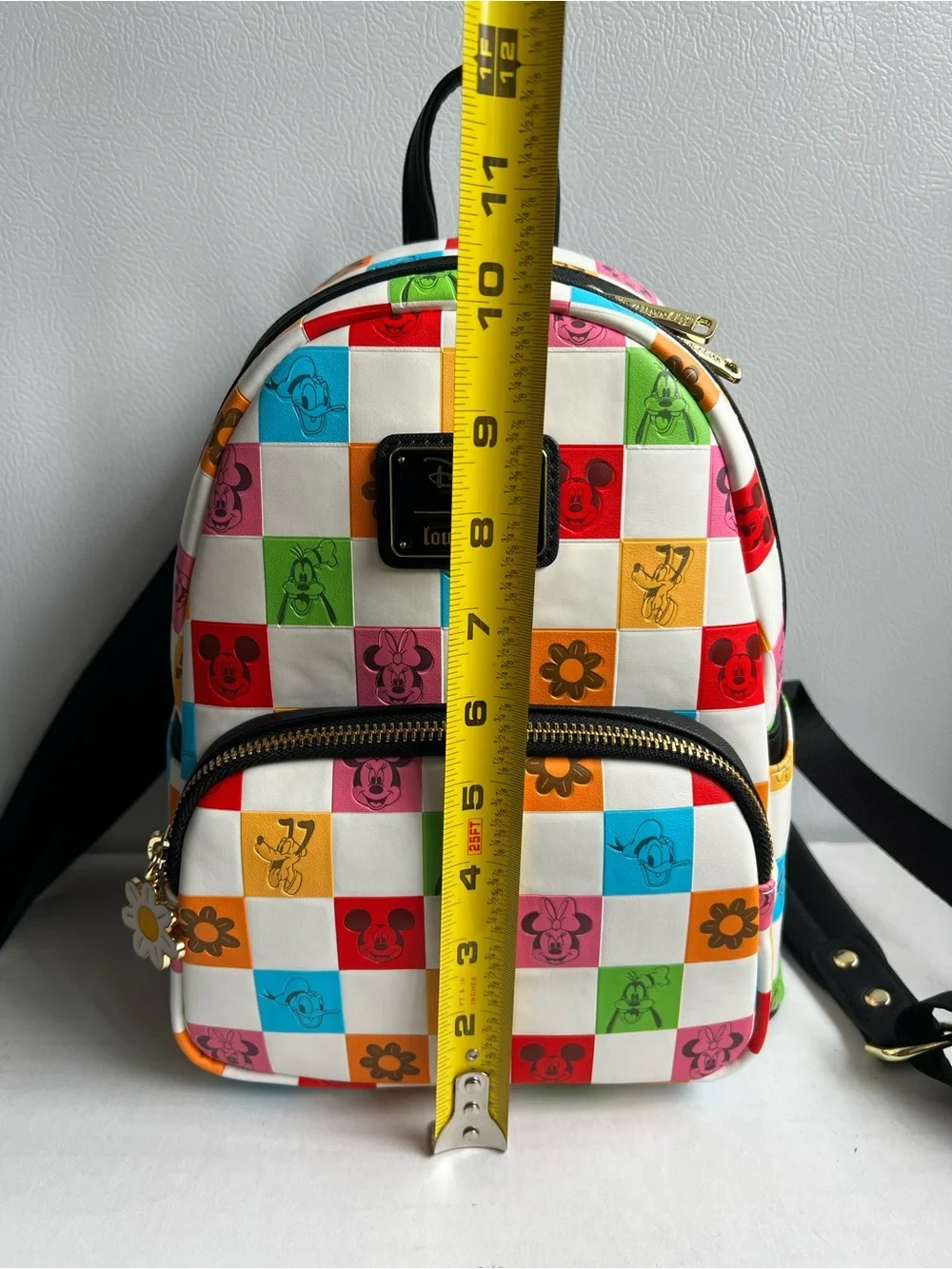 Disney x Loungefly Multicolor Checkerboard Mini Backpack